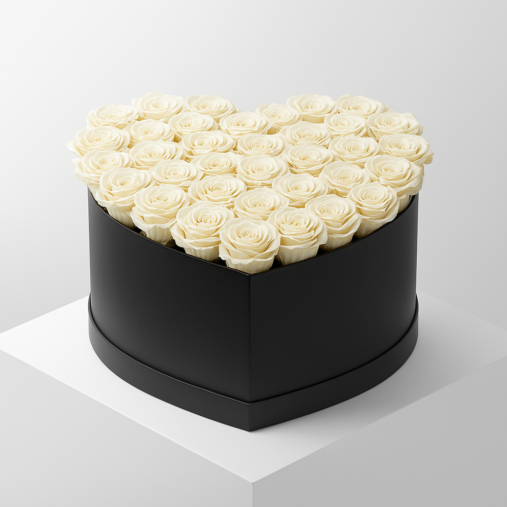 Cappelliera Cuore Rose Bianche – Fiori, Deluxy Business, vista 2