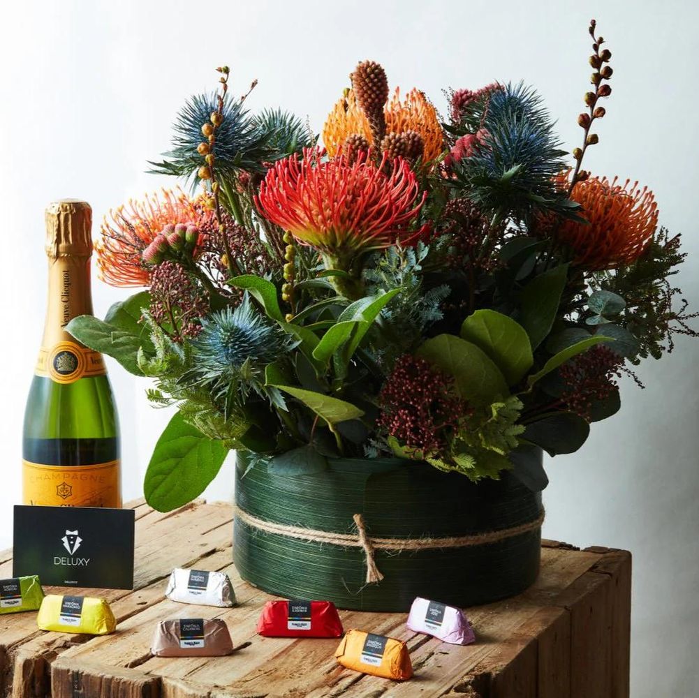 SET MR DELUXE CON CHAMPAGNE – Box Regalo, Deluxy Business